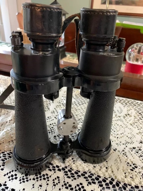 WWII BRITISH ROYAL NAVY 1941 BARR & STROUD 7X50 BINOCULARS NEAR MINT-img-3