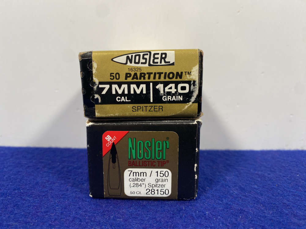 69 Pieces Nosler 7mm Bullets - 140Gr & 150Gr *PARTITION & BALLISTIC TIPS*-img-17