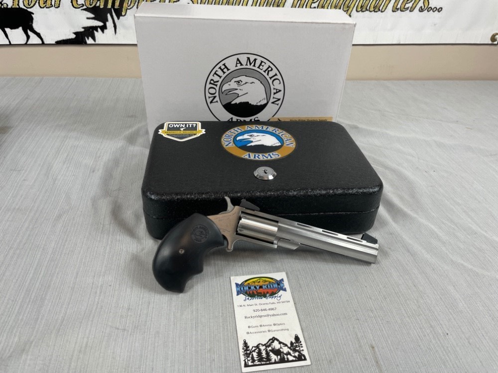 North American Arms NAA Mini Master 22 WMR (Mag) NEW in Lock Box! -img-0