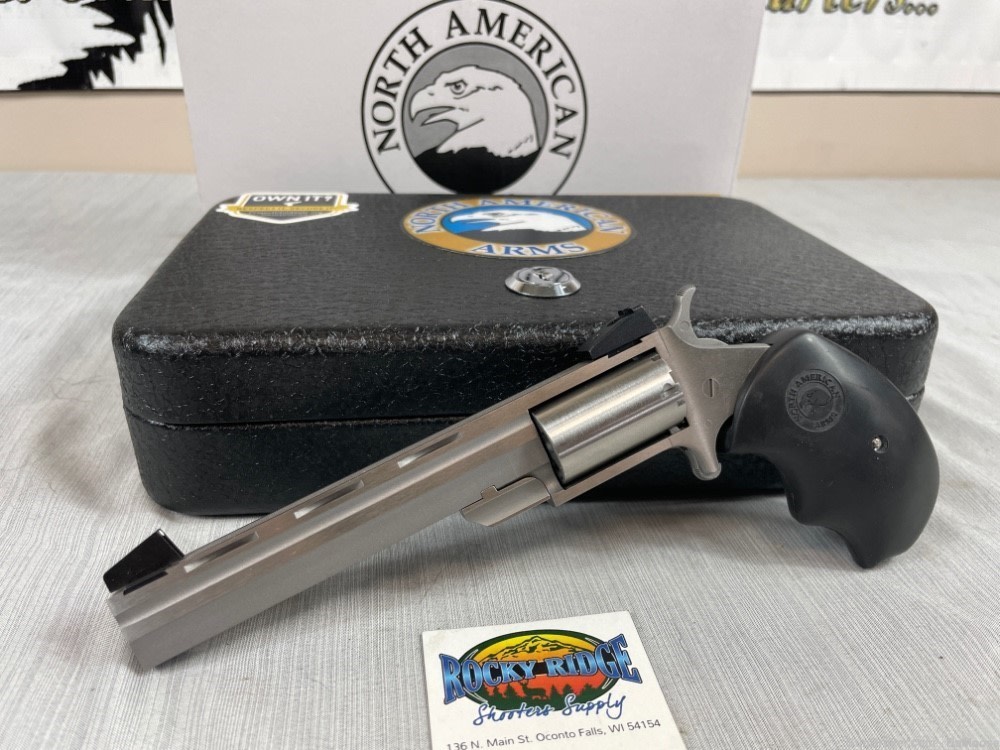 North American Arms NAA Mini Master 22 WMR (Mag) NEW in Lock Box! -img-2