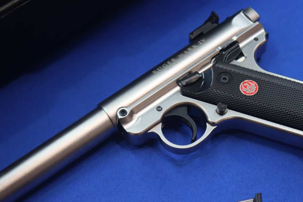 Ruger Model MARK IV TARGET Pistol 22LR Stainless MKIV 10" 40174 NEW SS 22-img-5