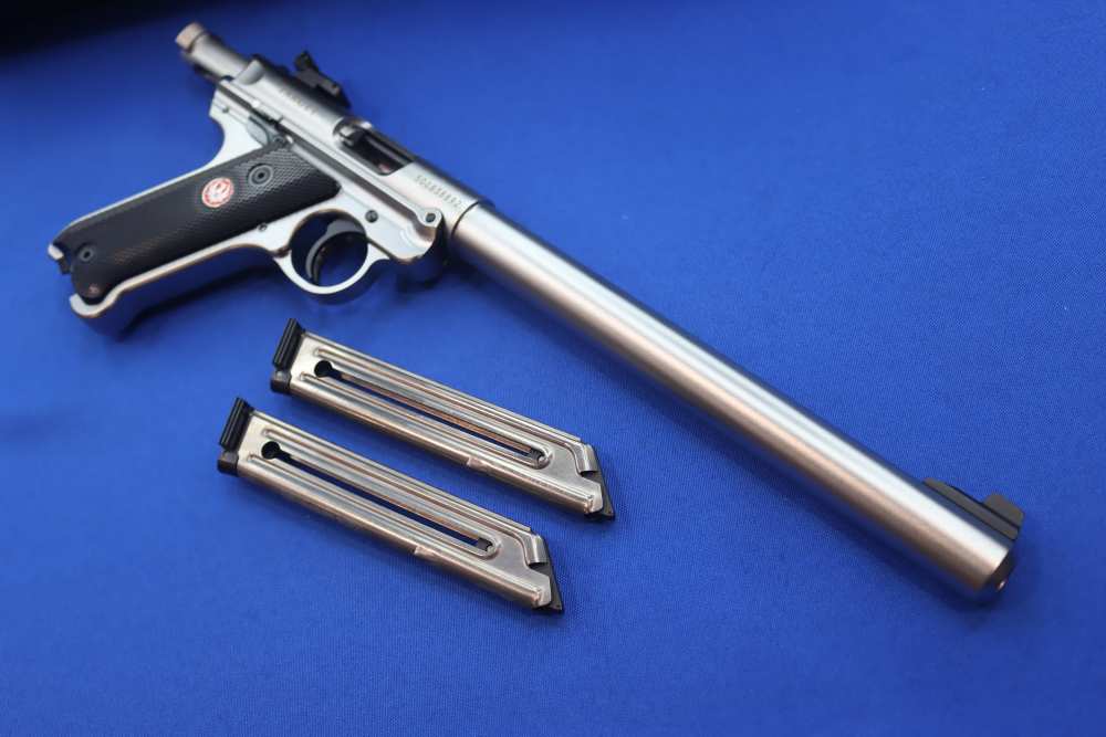 Ruger Model MARK IV TARGET Pistol 22LR Stainless MKIV 10" 40174 NEW SS 22-img-24