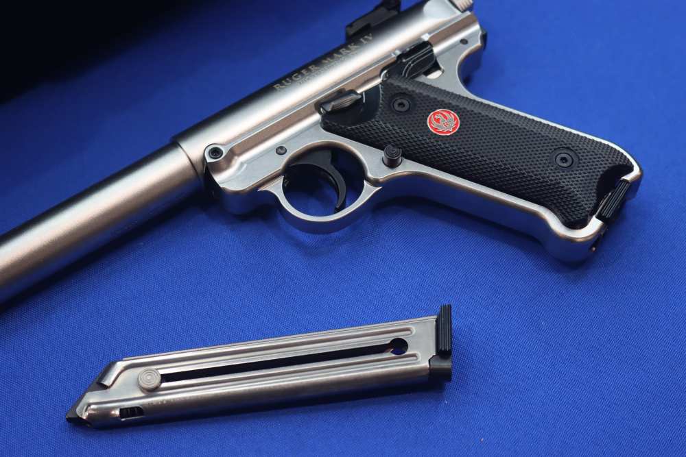 Ruger Model MARK IV TARGET Pistol 22LR Stainless MKIV 10" 40174 NEW SS 22-img-8