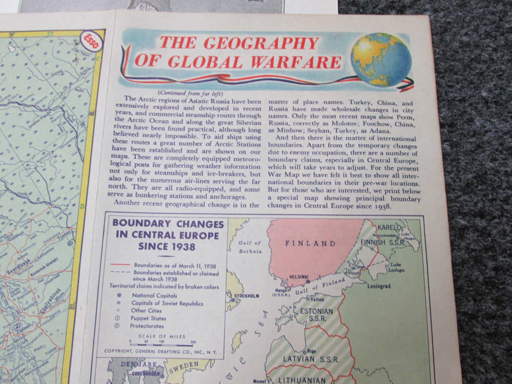 LOT OF WWI/WWII PAPER GOODS; MAP, BAR SCORE CARD, WAR ALBUM, MORE-img-7