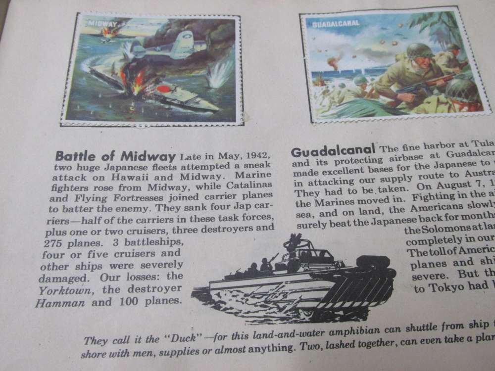 LOT OF WWI/WWII PAPER GOODS; MAP, BAR SCORE CARD, WAR ALBUM, MORE-img-18