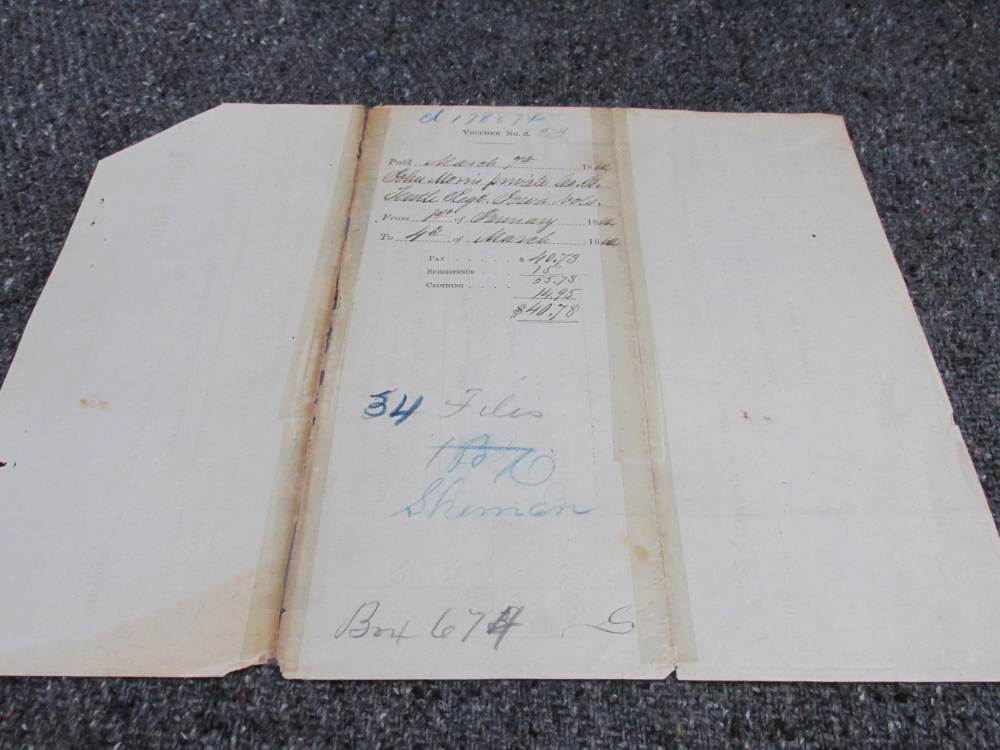 ORIGINAL CIVIL WAR US ARMY DISCHARGE DOCUMENT-MARCH  1862-10th IOWA VOL.-img-8