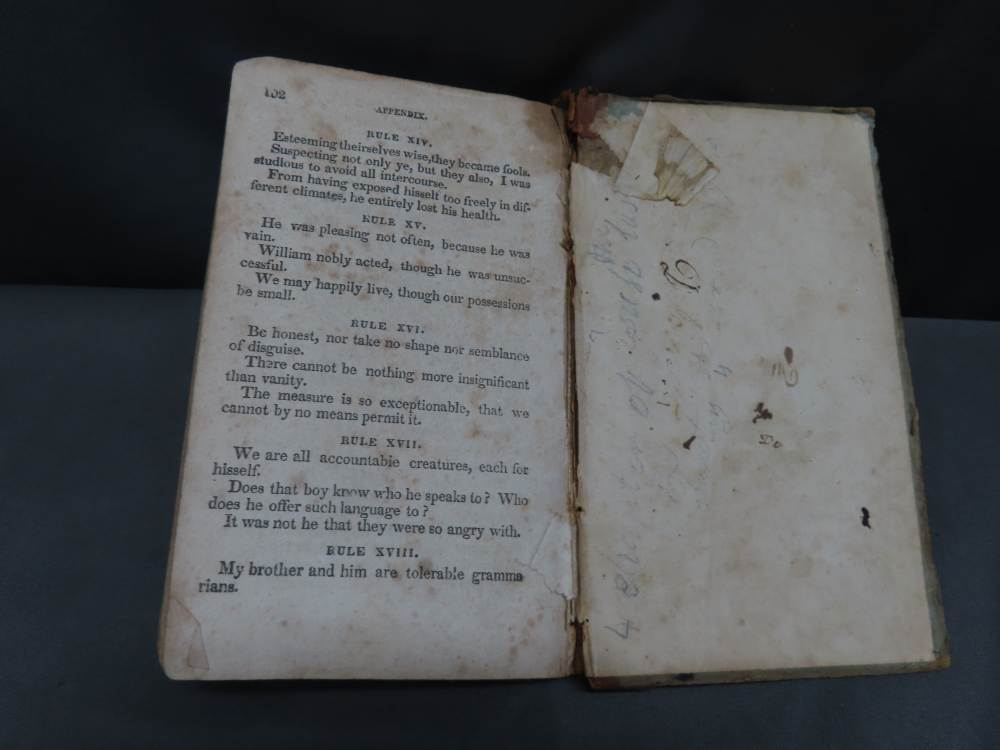 1823 DATED ABRIDGMENT OF MURRAY'S ENGLISH GRAMMAR WITH AN APPENDIX-img-11