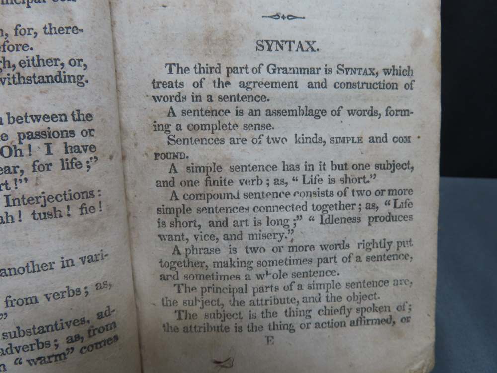 1823 DATED ABRIDGMENT OF MURRAY'S ENGLISH GRAMMAR WITH AN APPENDIX-img-8