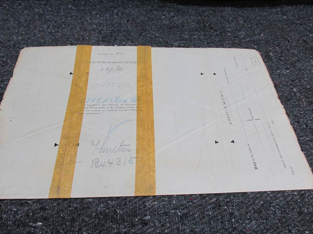 CIVIL WAR 1862/65 WARRANTS/DECEASED CASE & FINAL PAYMENT FOR SOLDIER-img-21