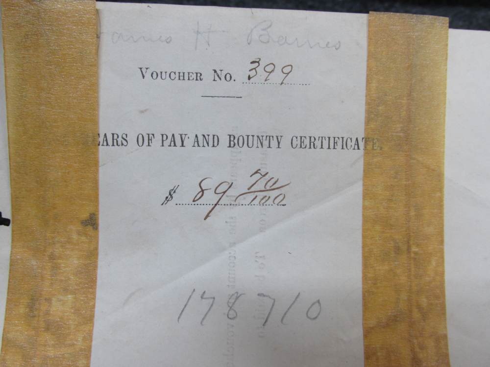 CIVIL WAR 1862/65 WARRANTS/DECEASED CASE & FINAL PAYMENT FOR SOLDIER-img-22