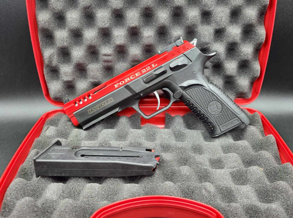 New! Tanfoglio Force 22L 4.5" .22LR Single Action Pistol! Penny Start!-img-0