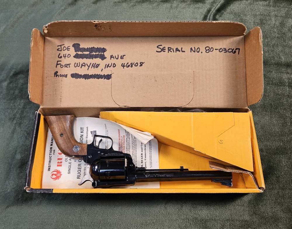 Ruger Old Model 3-Screw Super Blackhawk .44 mag 7.5" SA Revolver 1969-img-2