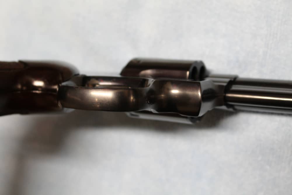 Smith & Weeson Model 19-5 revolver in .357 Magnum, blued with wood grips-img-14
