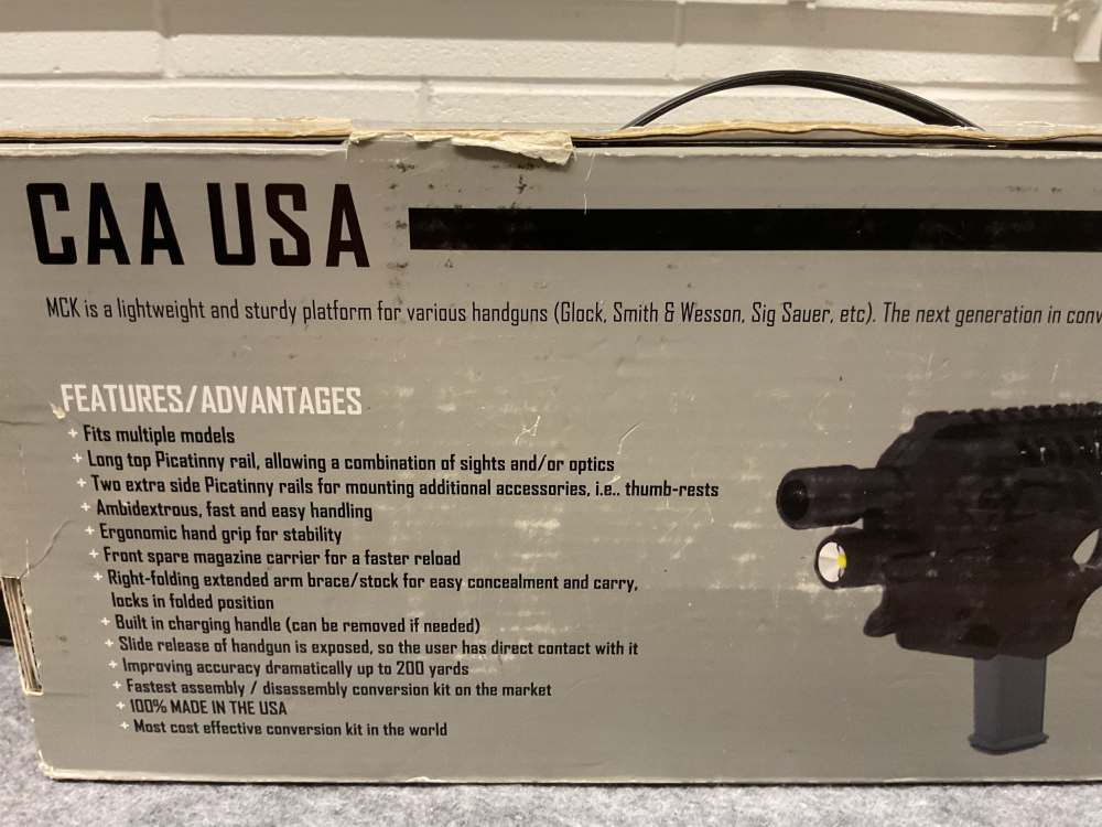 Smith and Wesson M&P 9 with CAA USA Micro Conversion Kit + extended mag-img-11