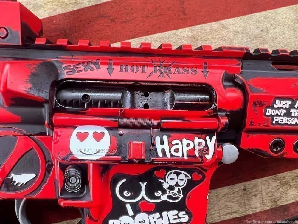 Deadpool AR-15 30rd Battleworn, camo, Engraved and Cerakote-img-7