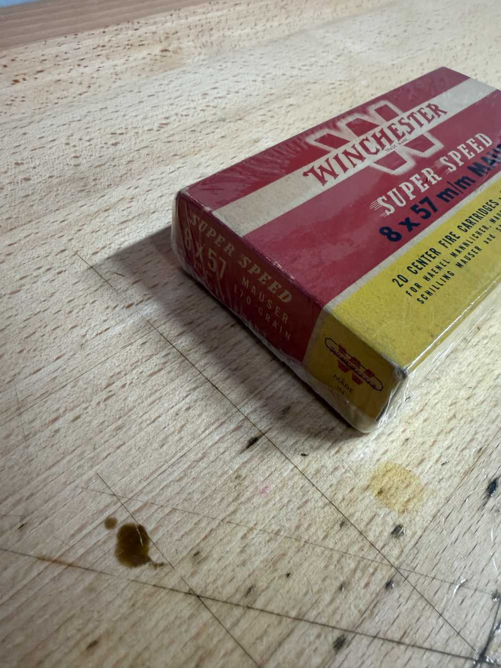  Winchester Super Speed 8x57 Mauser Ammo – Vintage Red/Yellow lot 14-img-2