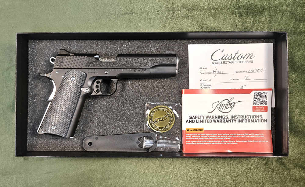 CNC Kimber 1911 Starry Night 45 ACP Fully Engraved #83 of 300-img-2