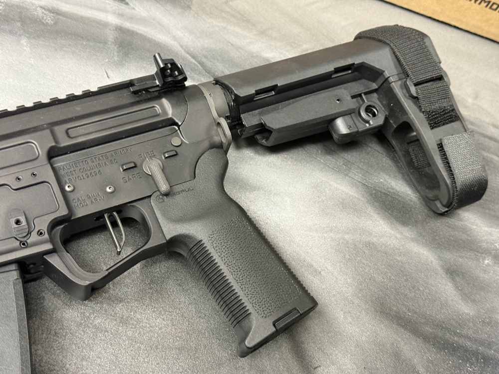 PSA AR-V 9mm 3.5" Pistol SBA3 Brace 30rd Mag Tucked Flash Can PS! NR!-img-2