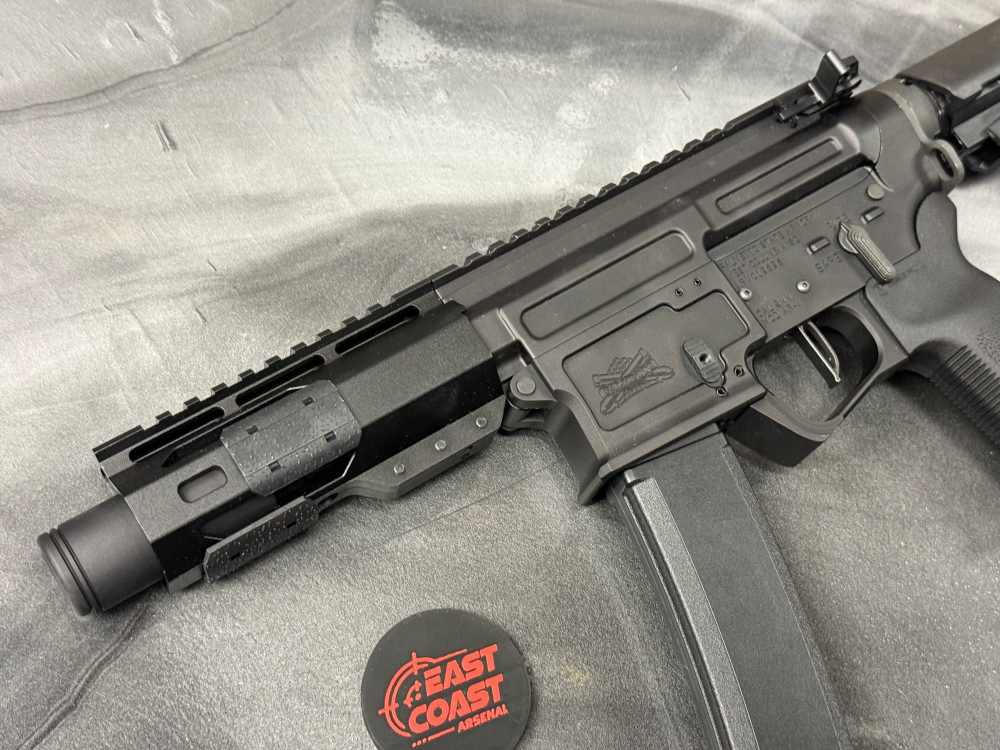 PSA AR-V 9mm 3.5" Pistol SBA3 Brace 30rd Mag Tucked Flash Can PS! NR!-img-1