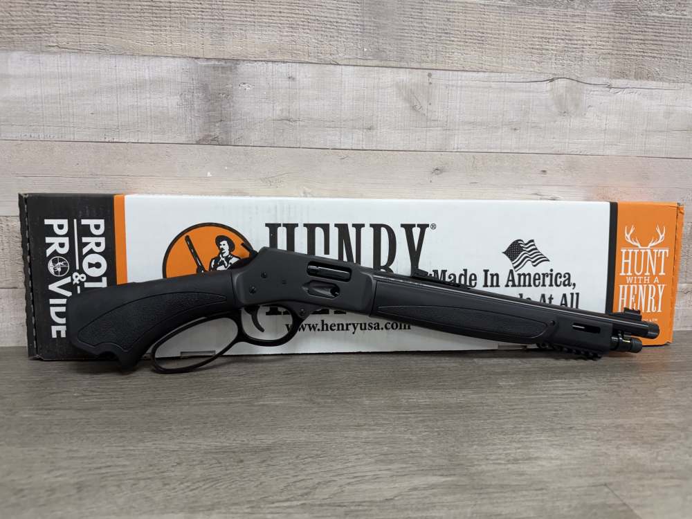 HENRY LEVER ACTION BEAR'S LEG 357 MAGNUM THREADED BARREL H012GBLX-357 NEW-img-0