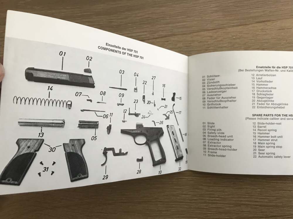 KORRIPHILA  HSP 701 Owner Manual Factory Vintage English and German Mint -img-3