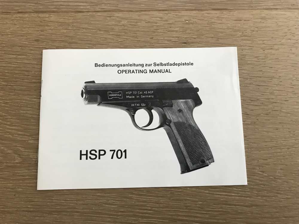 KORRIPHILA  HSP 701 Owner Manual Factory Vintage English and German Mint -img-0