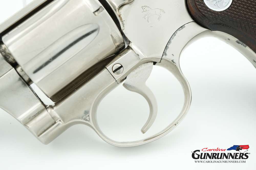 1972 Colt Cobra Revolver Factory Nickel .38 Special 2" Barrel Original Grip-img-5