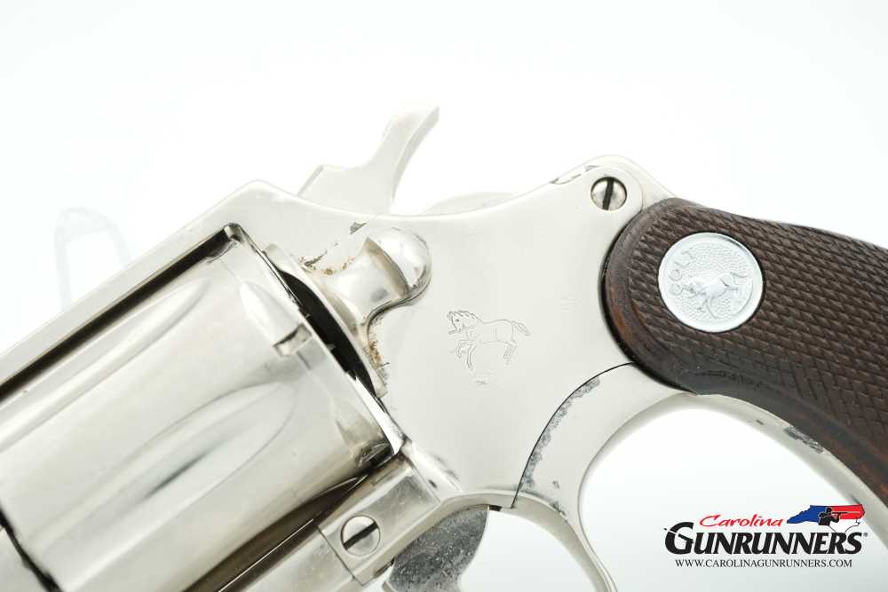 1972 Colt Cobra Revolver Factory Nickel .38 Special 2" Barrel Original Grip-img-7
