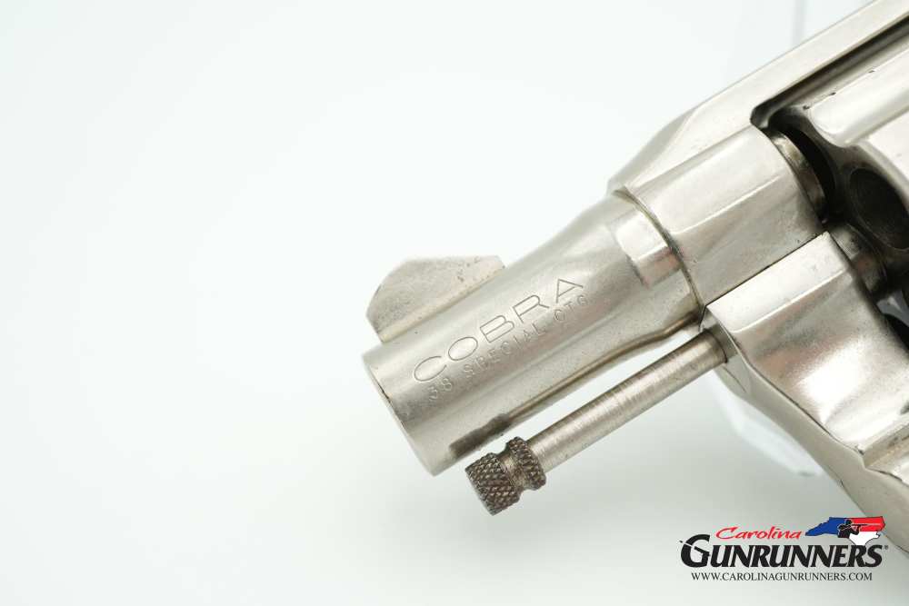 1972 Colt Cobra Revolver Factory Nickel .38 Special 2" Barrel Original Grip-img-1