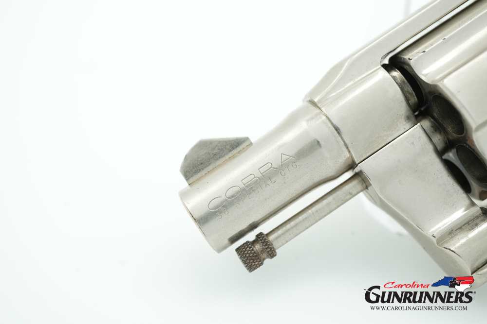 1972 Colt Cobra Revolver Factory Nickel .38 Special 2" Barrel Original Grip-img-4