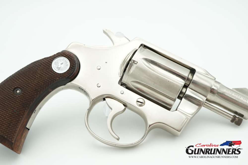 1972 Colt Cobra Revolver Factory Nickel .38 Special 2" Barrel Original Grip-img-11