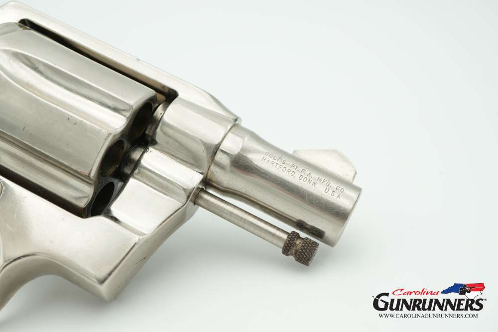 1972 Colt Cobra Revolver Factory Nickel .38 Special 2" Barrel Original Grip-img-10