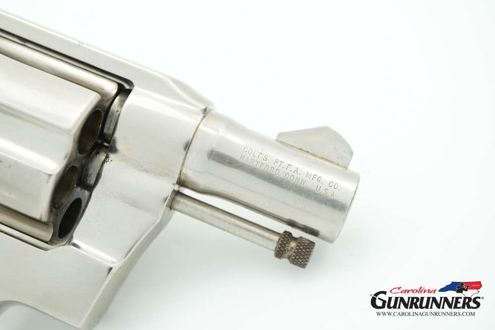 1972 Colt Cobra Revolver Factory Nickel .38 Special 2" Barrel Original Grip-img-14