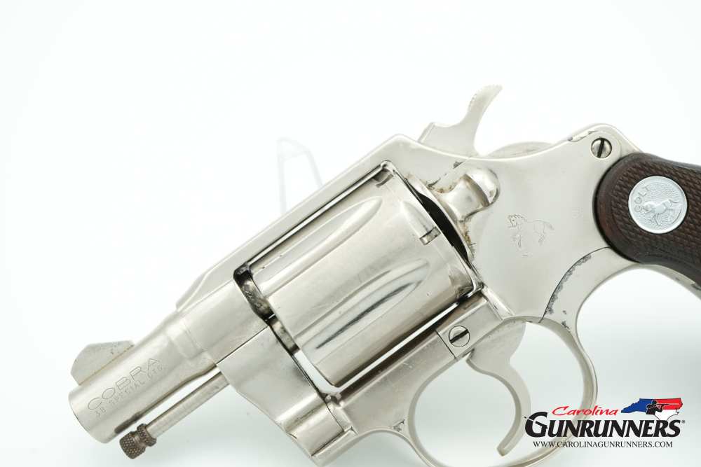 1972 Colt Cobra Revolver Factory Nickel .38 Special 2" Barrel Original Grip-img-6