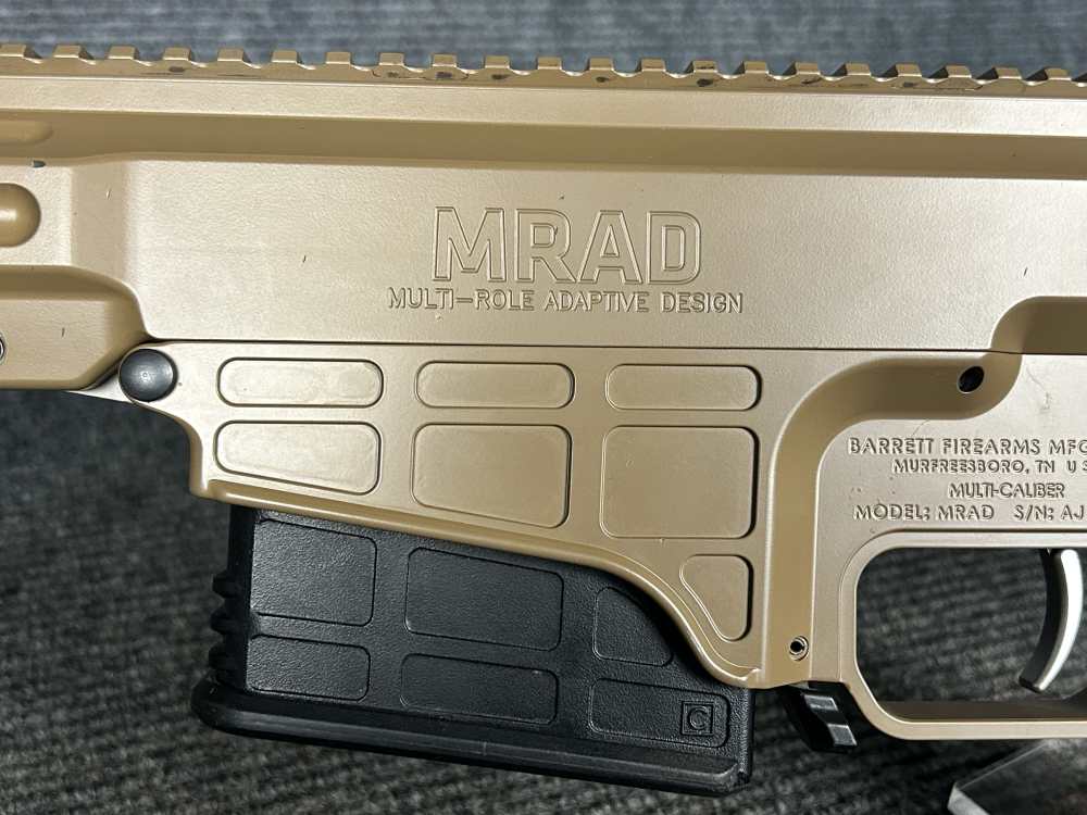Barrett MRAD 338 Lapua/ 6.5 creed combo factory FDE in pelican transit case-img-8