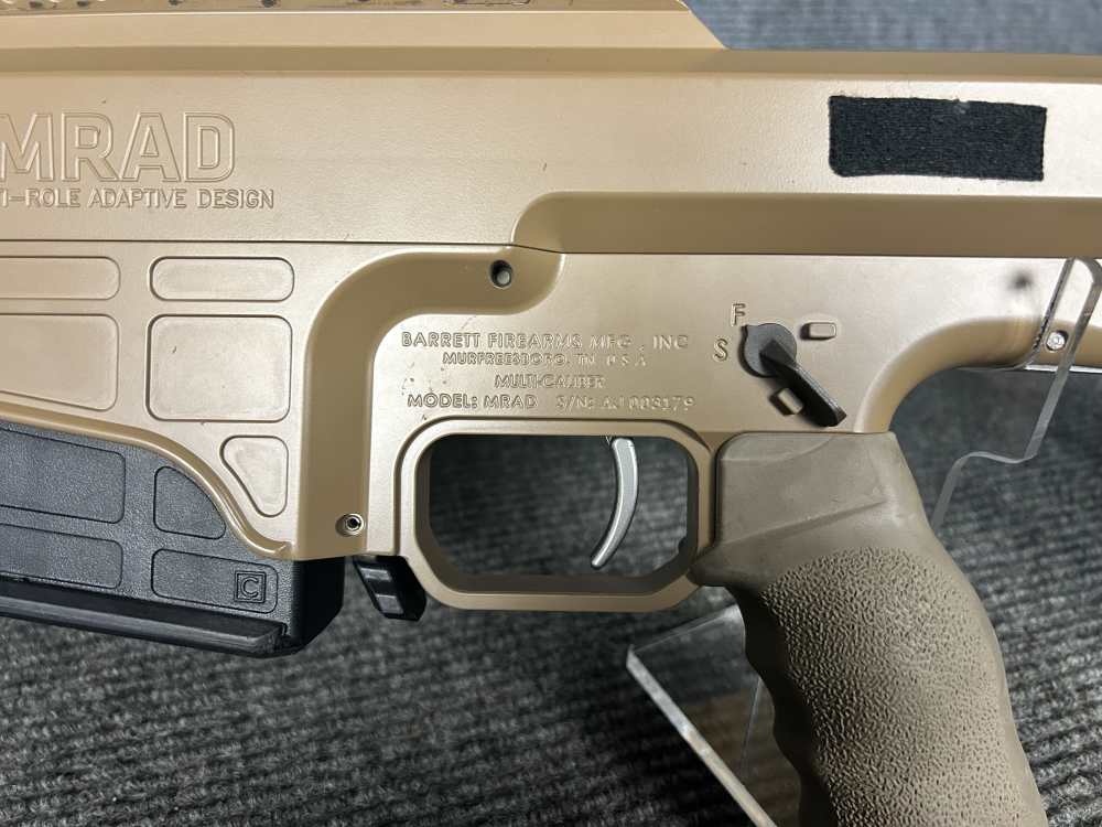 Barrett MRAD 338 Lapua/ 6.5 creed combo factory FDE in pelican transit case-img-7