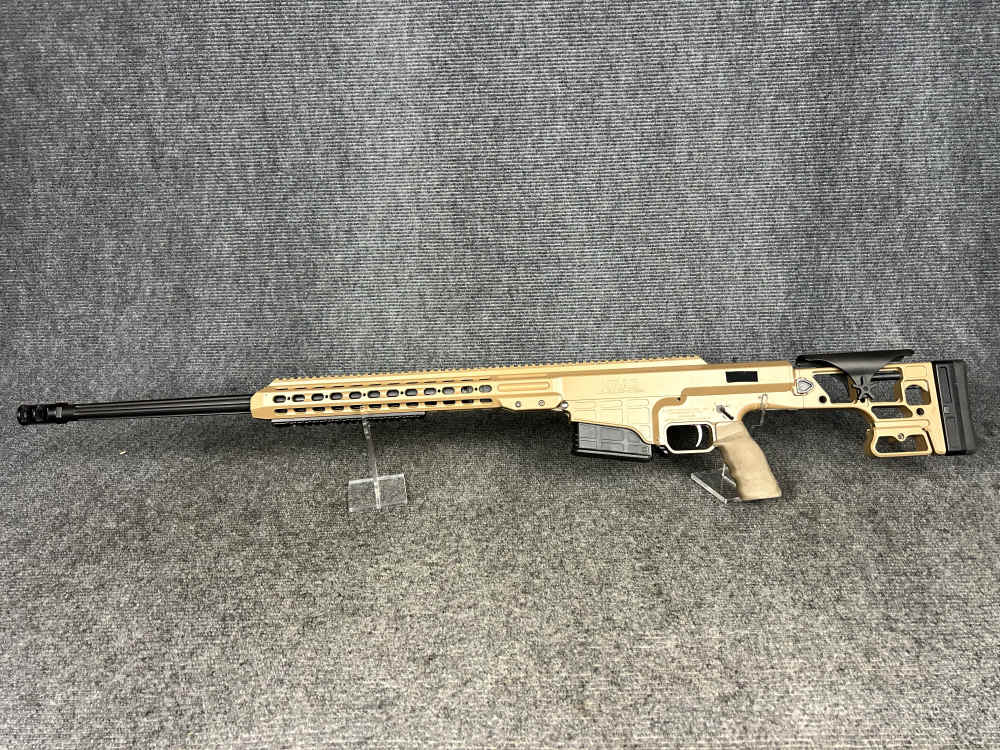 Barrett MRAD 338 Lapua/ 6.5 creed combo factory FDE in pelican transit case-img-1