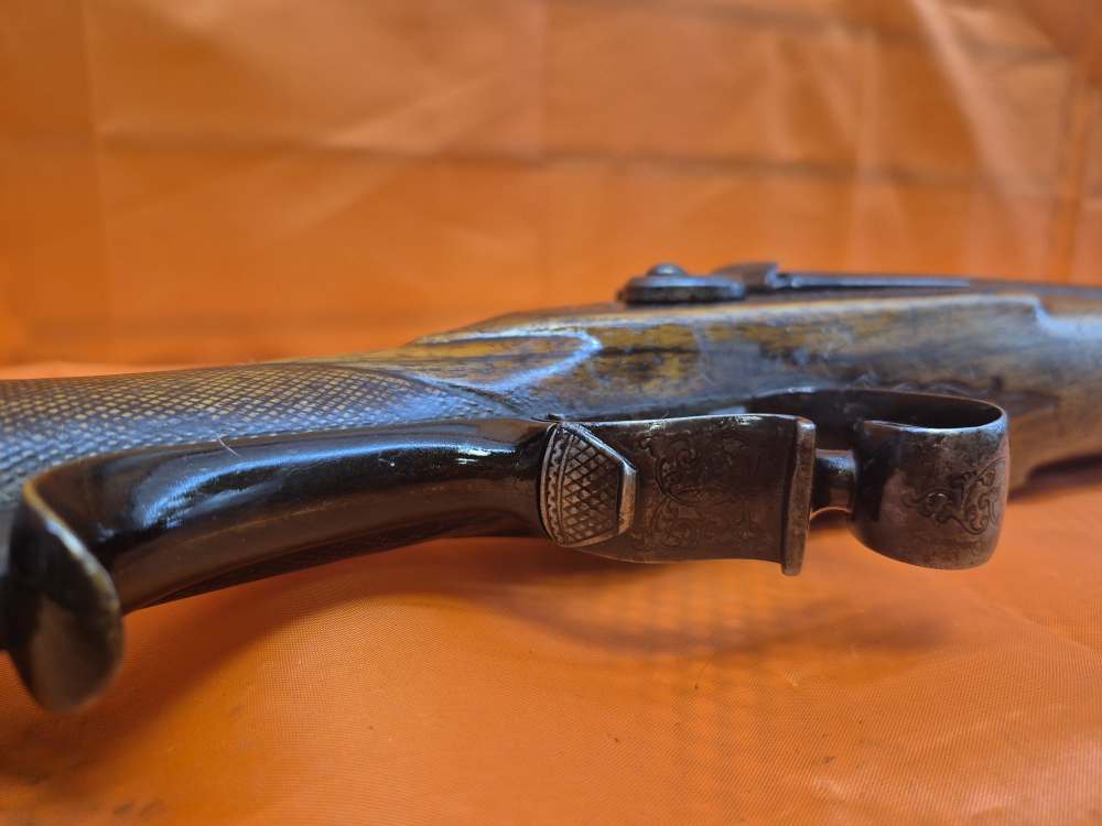 Exceedingly rare Georg Beuttenmuller double barrel muzzle loading shotgun-img-46