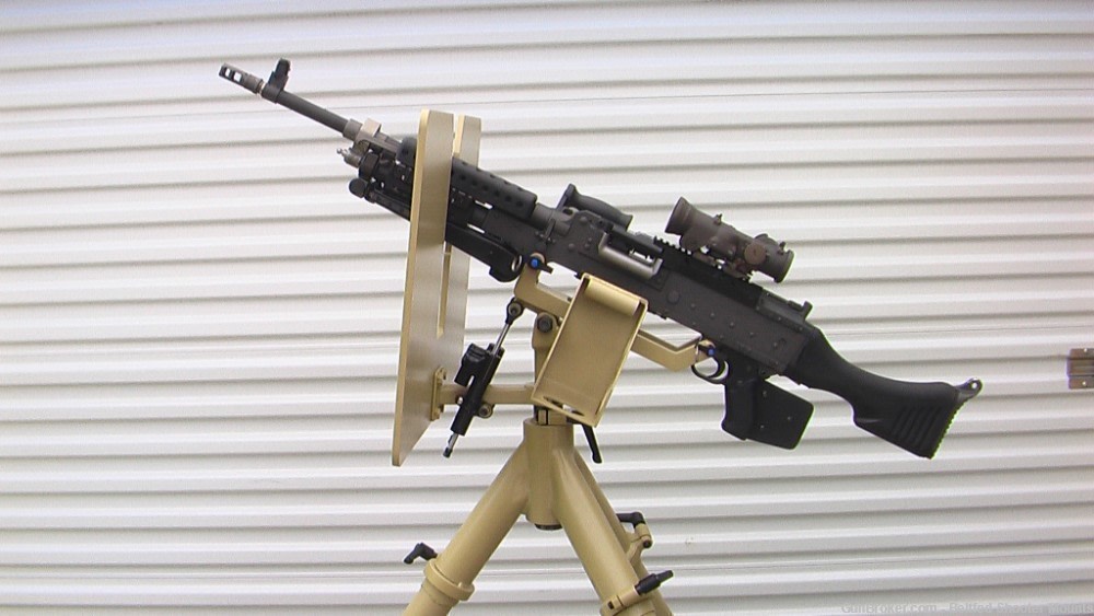 Custom Heavy M240 AA Tripod with Armor Shield-img-4