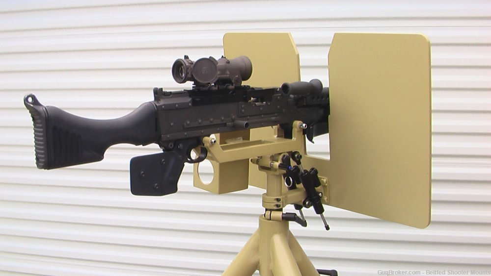Custom Heavy M240 AA Tripod with Armor Shield-img-7