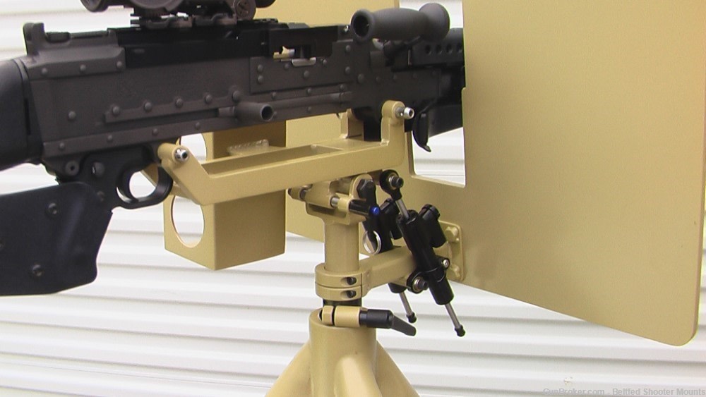 Custom Heavy M240 AA Tripod with Armor Shield-img-6