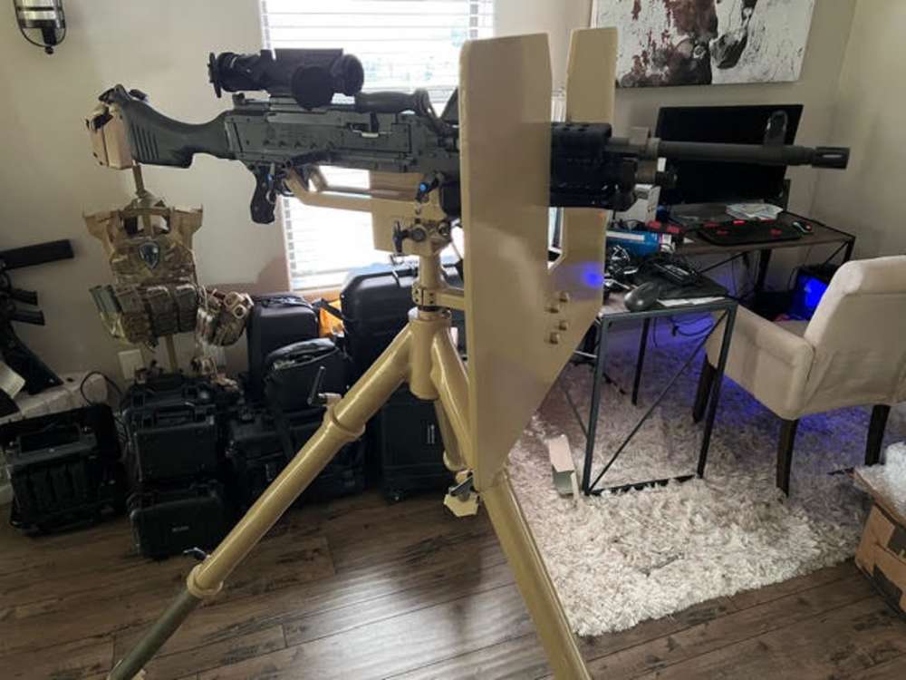 Custom Heavy M240 AA Tripod with Armor Shield-img-10