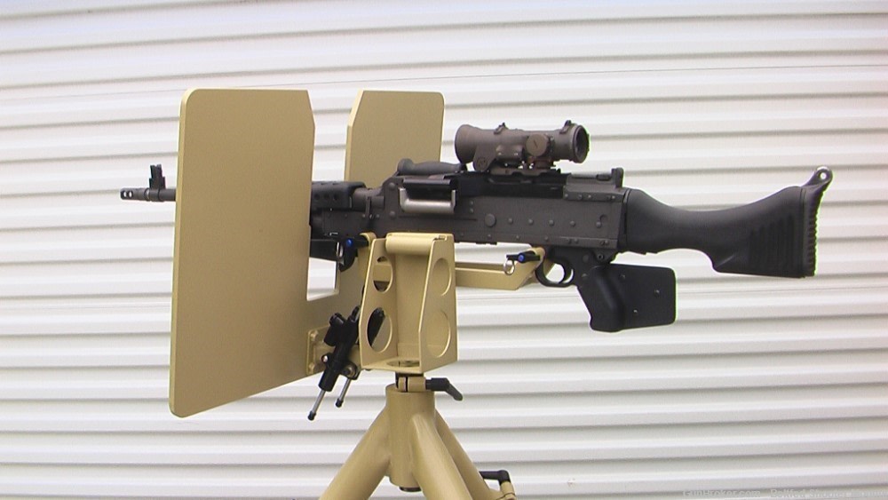 Custom Heavy M240 AA Tripod with Armor Shield-img-5