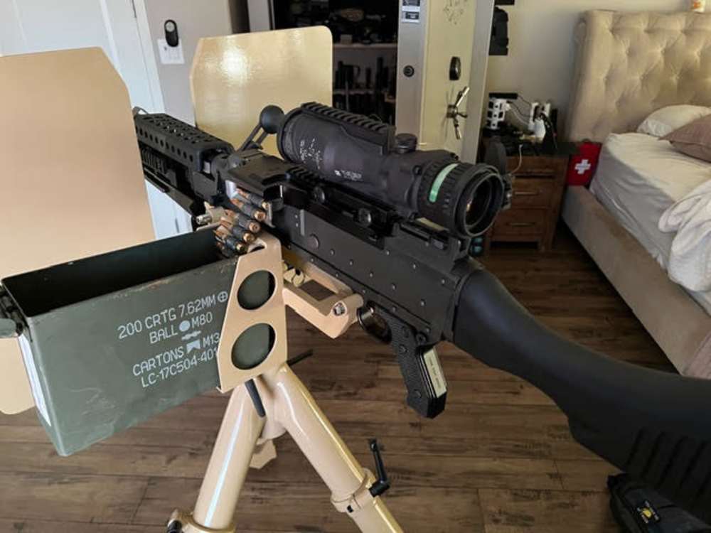 Custom Heavy M240 AA Tripod with Armor Shield-img-9