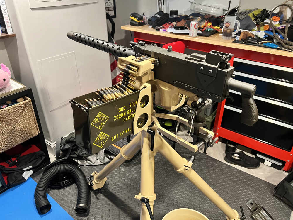 Gen 4 1919 Heavy AA Tripod w/Armor Shield 1919A4 Belt Fed-img-12
