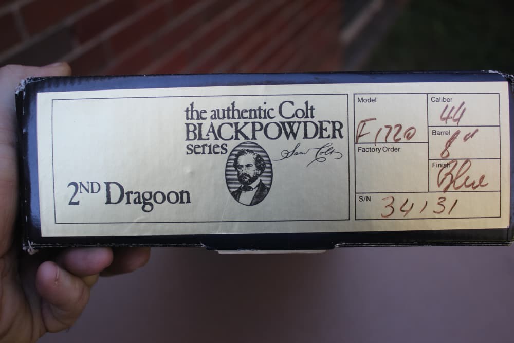 Colt 2nd Dragoon 44 Caliber Black Powder NEW IN BOX-img-1