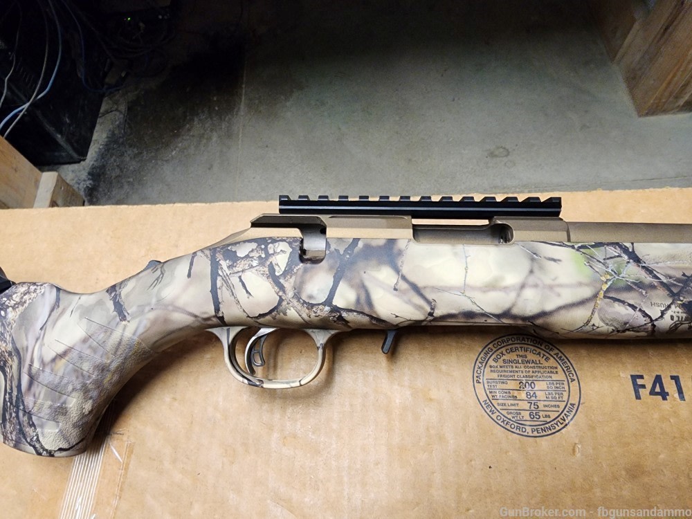 NEW! RUGER AMERICAN GO WILD CAMO .22 MAG 18" THREADED TB BRONZE NIB 22 WMR-img-4