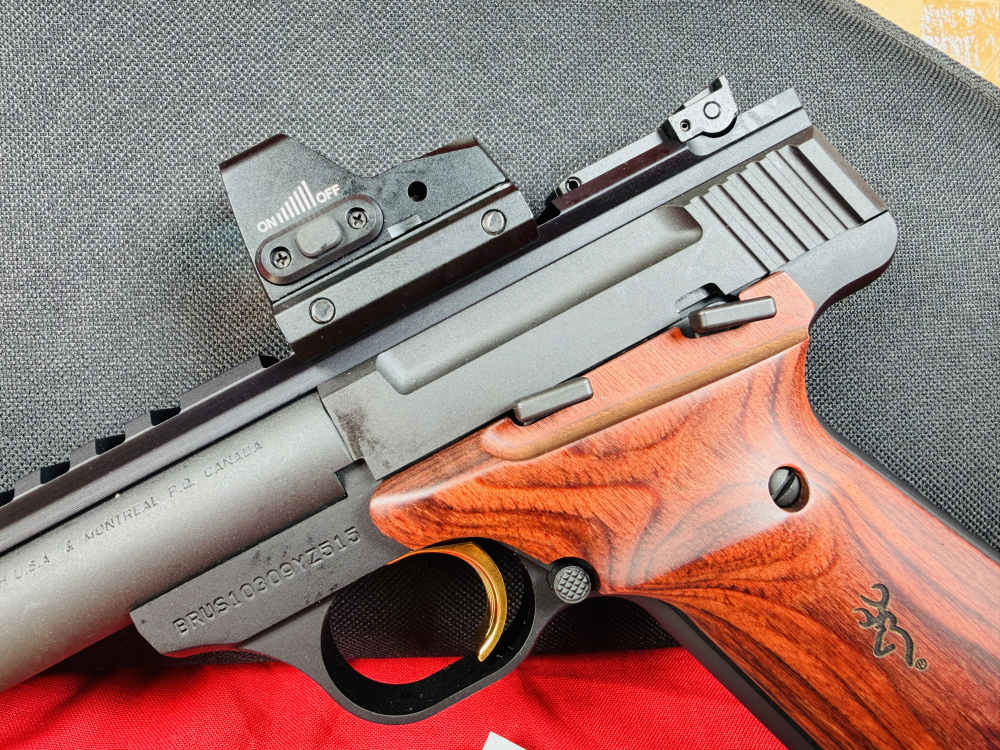 Browning Buck Mark Field Target 22LR Pistol 5.5" Threaded Barrel SUPPRESSOR-img-4