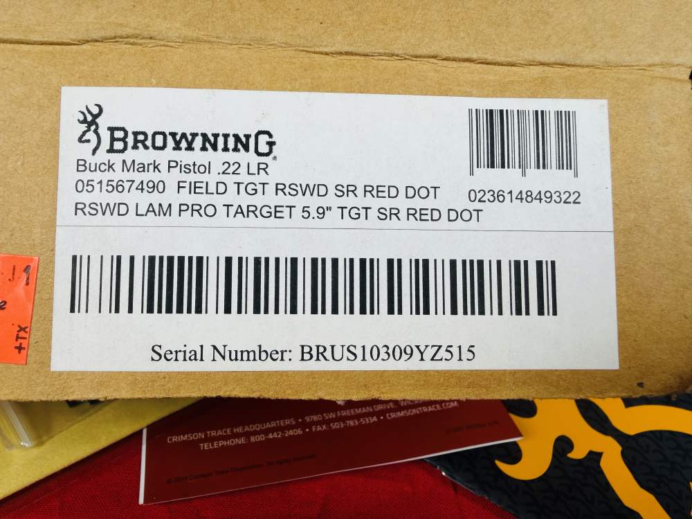 Browning Buck Mark Field Target 22LR Pistol 5.5" Threaded Barrel SUPPRESSOR-img-10