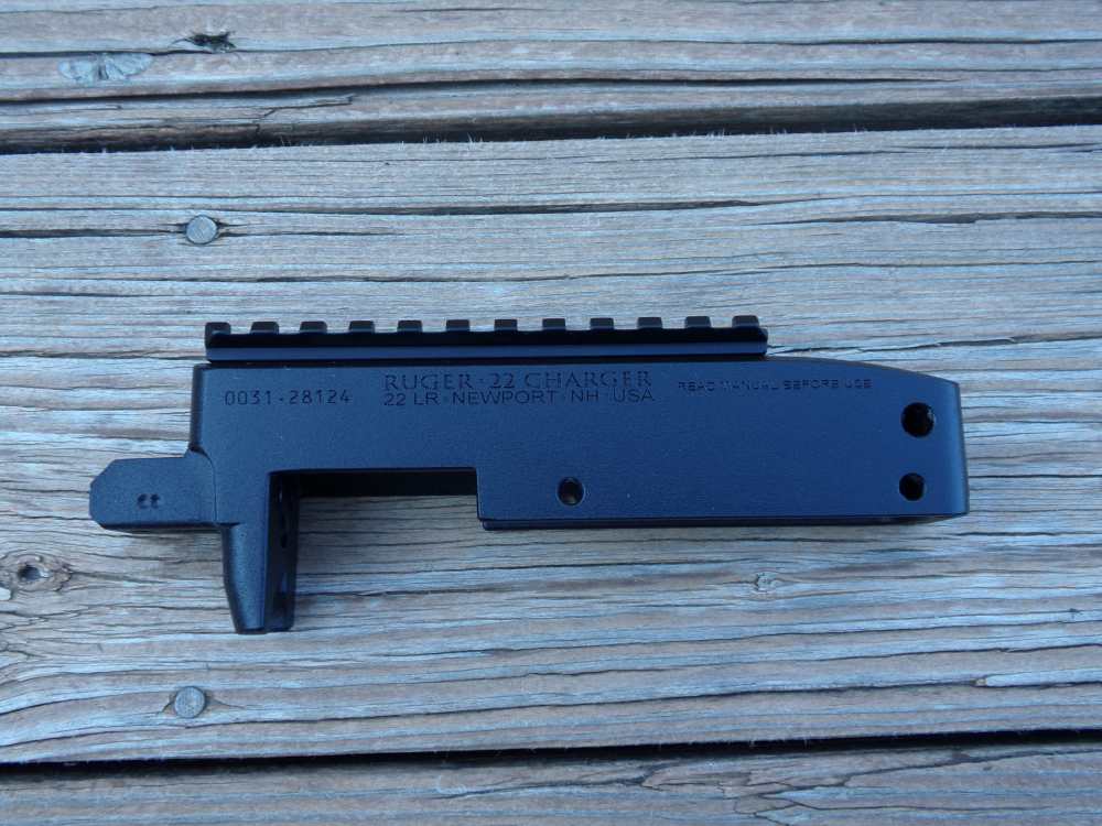 Ruger 22 Charger receiver NEW factory stripped receiver W/ picatinny mount -img-0